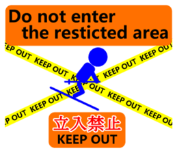 Request to foreign tourists coming sticker #11990674