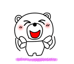 Everyone likes very much, Mr. white bear sticker #11990785