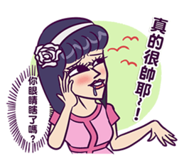 fronting woman sticker #11991153