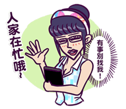 fronting woman sticker #11991157