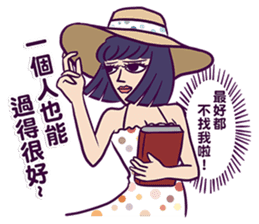 fronting woman sticker #11991158