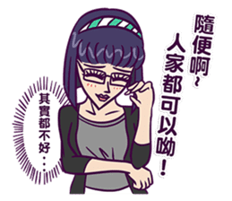 fronting woman sticker #11991174