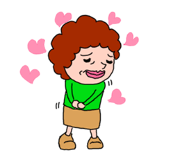 kawaii obachan sticker #11992701