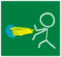 Graffiti of blackboard -Stick Figures- sticker #11993012