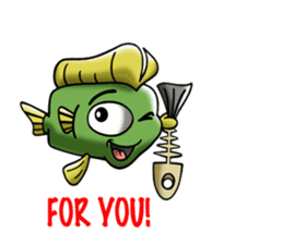 Monsters 'n Fish sticker #11993060