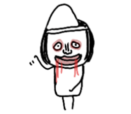 On the eyebrows yuruyurupatsukochan2 sticker #11993994