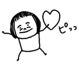 On the eyebrows yuruyurupatsukochan2 sticker #11994005