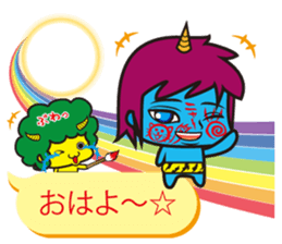 Oni rangers speech balloons sticker #11994262