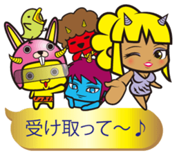 Oni rangers speech balloons sticker #11994269