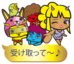 Oni rangers speech balloons sticker #11994269