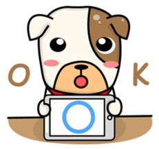 Hideo the Bulldog sticker #11995095