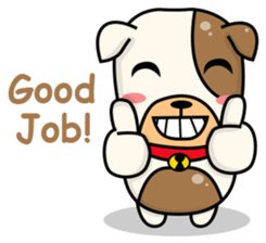 Hideo the Bulldog sticker #11995097