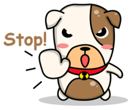 Hideo the Bulldog sticker #11995101