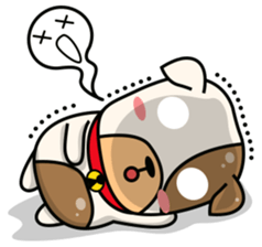 Hideo the Bulldog sticker #11995102