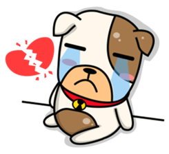 Hideo the Bulldog sticker #11995104