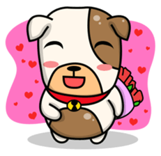 Hideo the Bulldog sticker #11995105