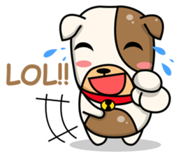 Hideo the Bulldog sticker #11995106