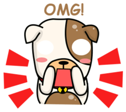 Hideo the Bulldog sticker #11995107