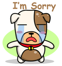 Hideo the Bulldog sticker #11995108