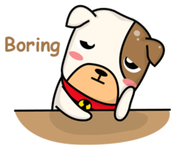 Hideo the Bulldog sticker #11995114