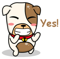 Hideo the Bulldog sticker #11995117