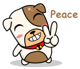 Hideo the Bulldog sticker #11995118