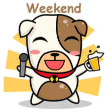 Hideo the Bulldog sticker #11995119