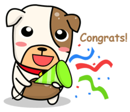 Hideo the Bulldog sticker #11995120