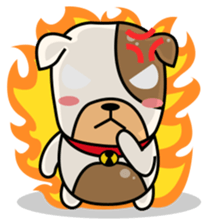 Hideo the Bulldog sticker #11995121