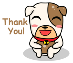 Hideo the Bulldog sticker #11995130