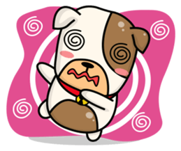Hideo the Bulldog sticker #11995132