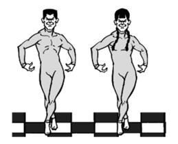 Nice GIRL and Nice BOY sticker #11995222