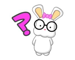 NERDY BUNNY (animated) sticker #11995689