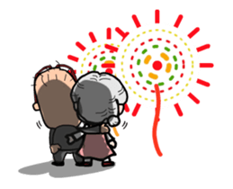 Grandma and grandpa [ animation ] sticker #11995763