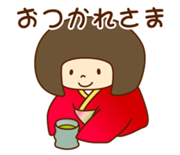 kokeshi no hanachan sticker #11995806