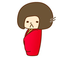 kokeshi no hanachan sticker #11995811