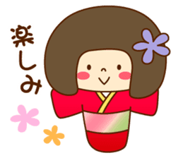 kokeshi no hanachan sticker #11995832