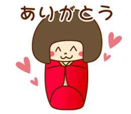 kokeshi no hanachan sticker #11995841