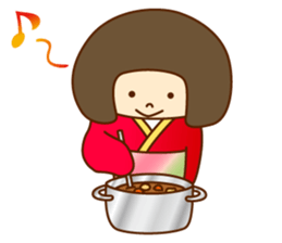 kokeshi no hanachan sticker #11995844