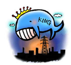 THE KING WHALE sticker #11996134