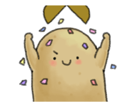 Animation chubby potato sticker #11996199
