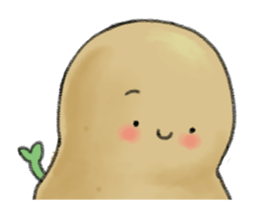 Animation chubby potato sticker #11996200