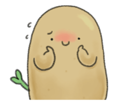 Animation chubby potato sticker #11996201