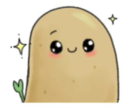 Animation chubby potato sticker #11996202