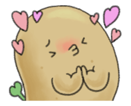 Animation chubby potato sticker #11996203