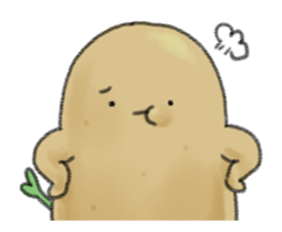Animation chubby potato sticker #11996205