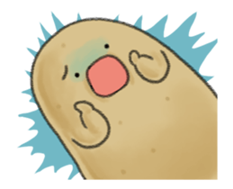 Animation chubby potato sticker #11996206