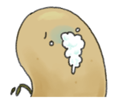 Animation chubby potato sticker #11996207
