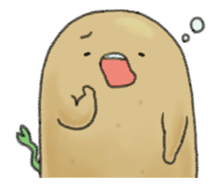 Animation chubby potato sticker #11996208