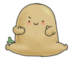 Animation chubby potato sticker #11996211